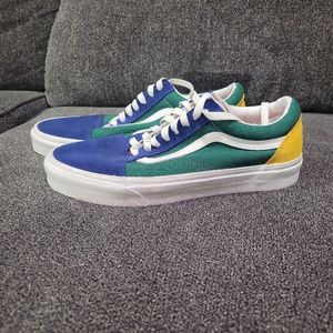 Vans Old Skool Women Casual Skate Shoe Multicolor Corduroy Sneaker Size 10